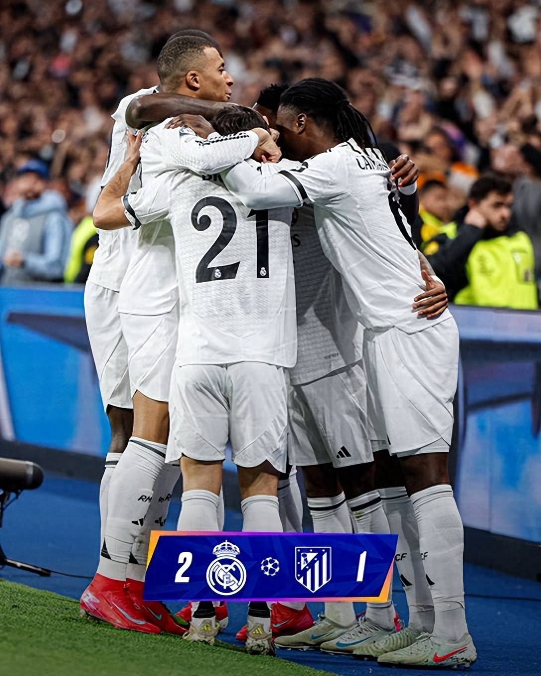 马德里竞技压哨进球晋级欧冠半决赛! 马德里竞技压哨进球晋级欧冠半决赛!